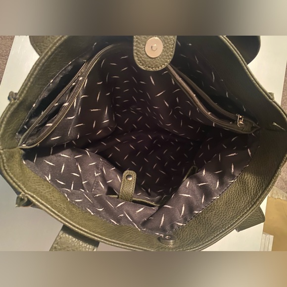 Kensie Dark Olive Green Purse/Tote - Picture 11 of 16